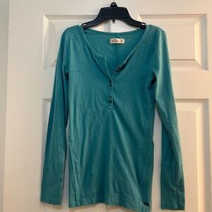 Hollister Long Sleeved Henley-style Tee